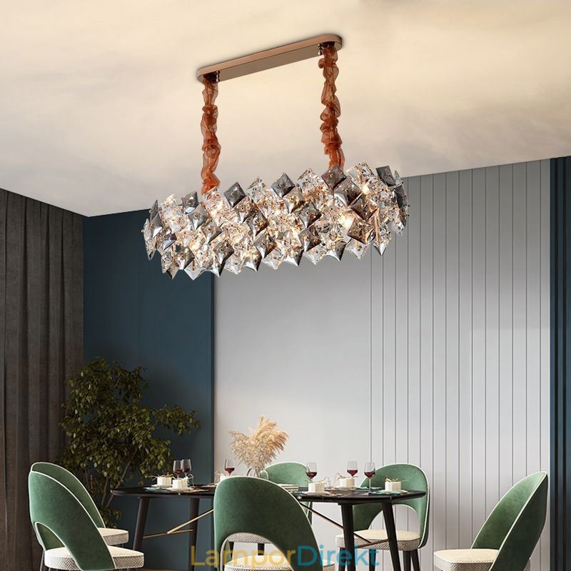 Europeisk Glaskrona Creative Light Lyxig Pendel Lighting