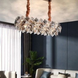 Europeisk Glaskrona Creative Light Lyxig Pendel Lighting