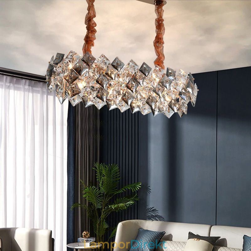 Europeisk Glaskrona Creative Light Lyxig Pendel Lighting