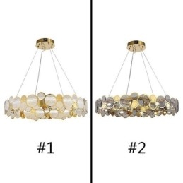 Europeisk Glaskrona Creative Light Luxury Pendel Light