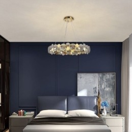 Europeisk Glaskrona Creative Light Luxury Pendel Light