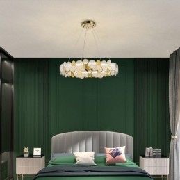 Europeisk Glaskrona Creative Light Luxury Pendel Light