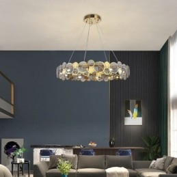 Europeisk Glaskrona Creative Light Luxury Pendel Light