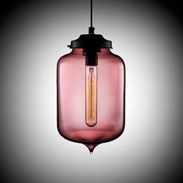 Flaskdesignhänge 1 Ljus Minimalistisk Järnmålning
