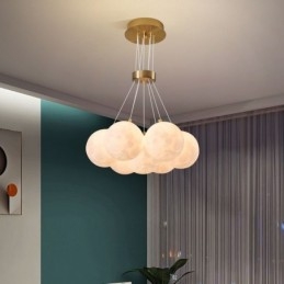 Moon Bubble Chandelier Modern 3D Print Balls Pendel Lampa