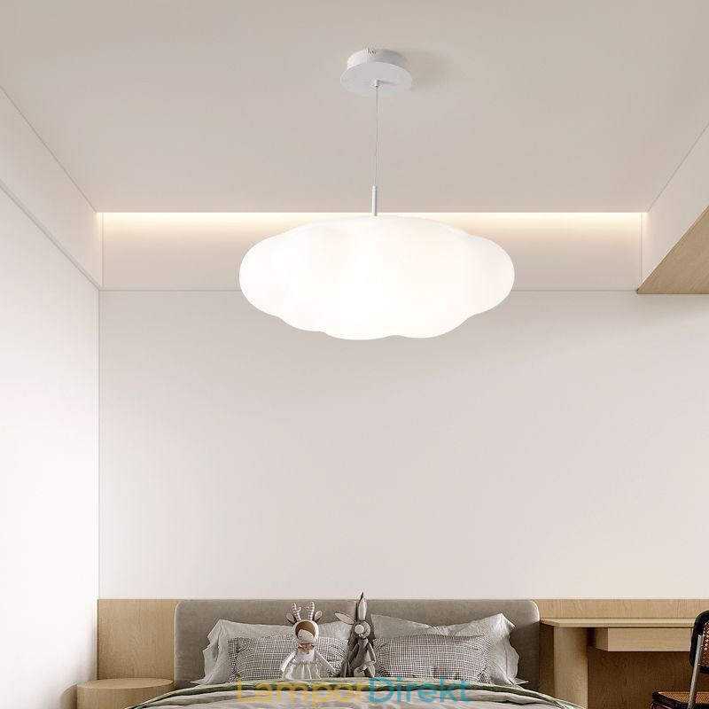 Creative Pendellampa Vit Cloud Pendellampa