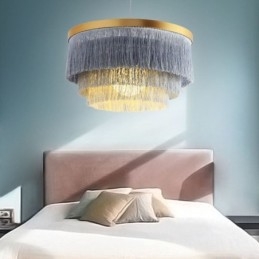 Nordisk Dekorativ Taklampa Varm Romantisk Tofs Ljuskrona Kreativ Hänglampa