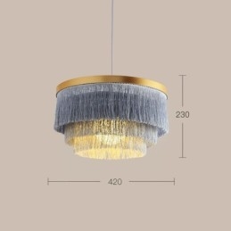 Nordisk Dekorativ Taklampa Varm Romantisk Tofs Ljuskrona Kreativ Hänglampa