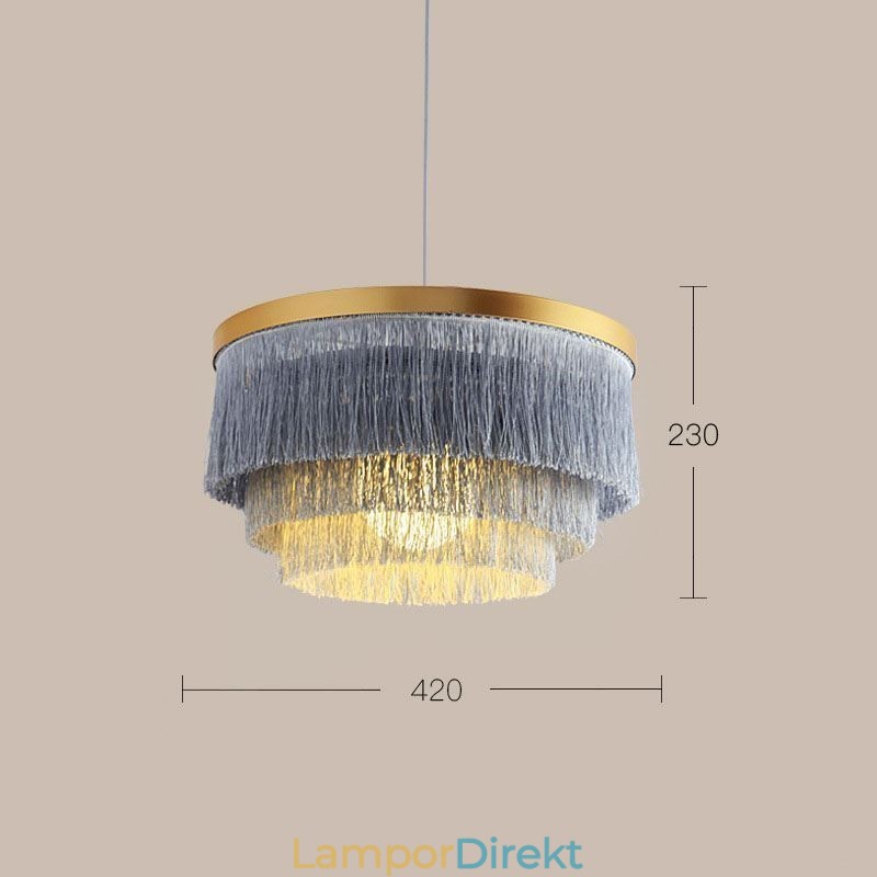 Nordisk Dekorativ Taklampa Varm Romantisk Tofs Ljuskrona Kreativ Hänglampa