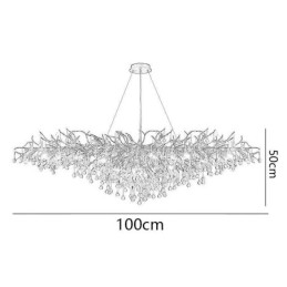 Lyxig Kristallkrona Guld Modern Takhängande Lampa Matsal