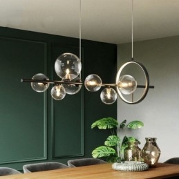 Modern Glas Bubble Pendel Light G9 Bulbs Ljuskrona