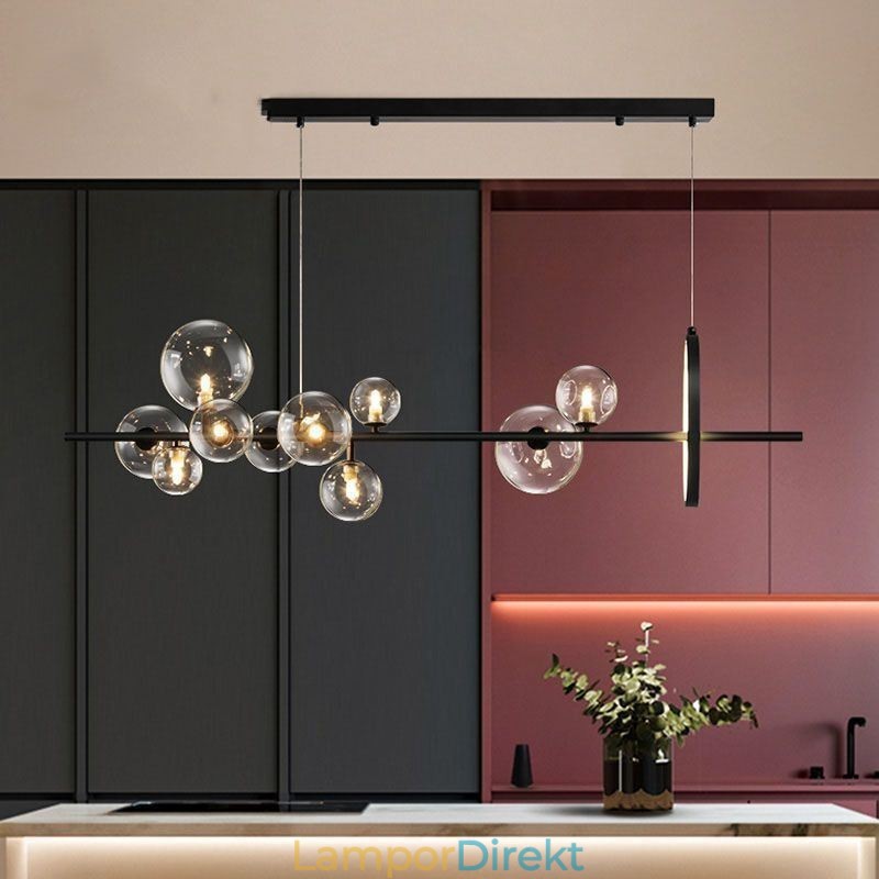 Modern Glas Bubble Pendel Light G9 Bulbs Ljuskrona