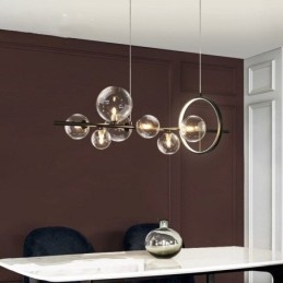Modern Glas Bubble Pendel Light G9 Bulbs Ljuskrona