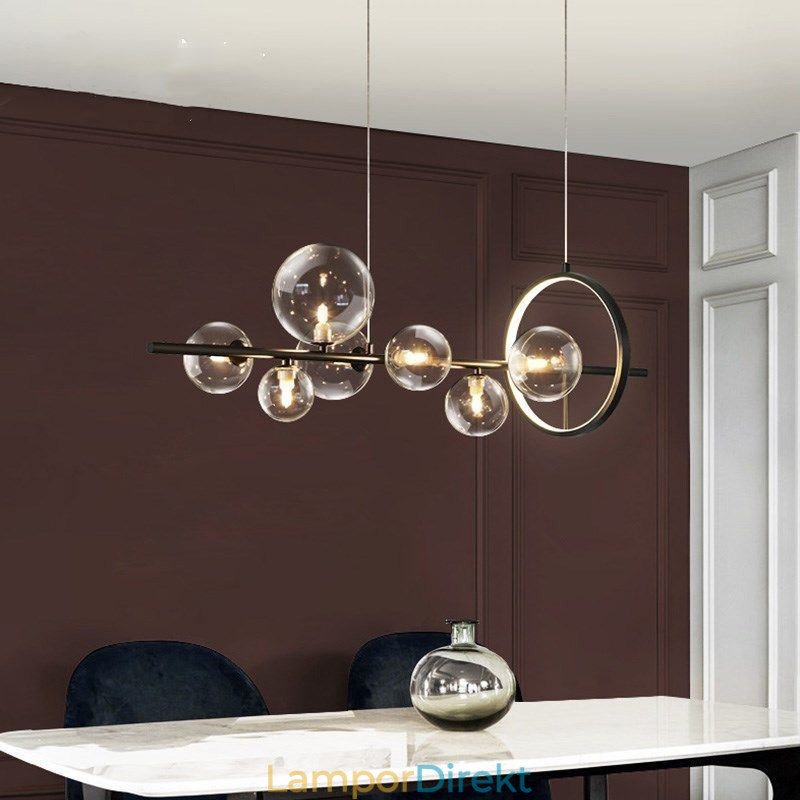 Modern Glas Bubble Pendel Light G9 Bulbs Ljuskrona