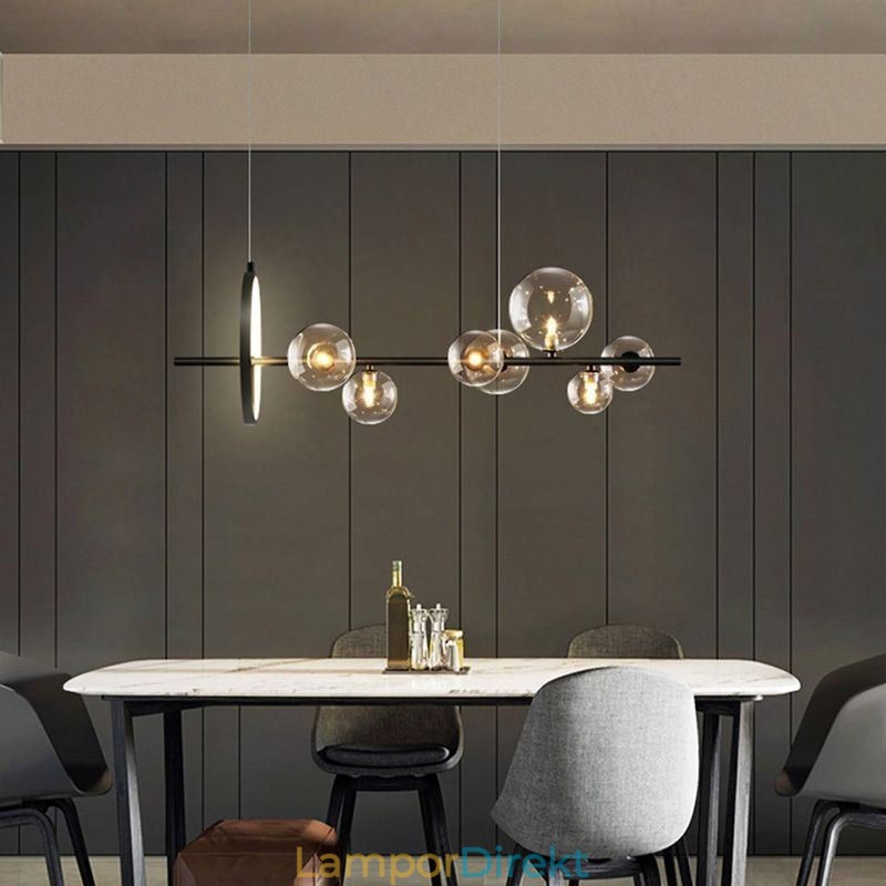 Modern Glas Bubble Pendel Light G9 Bulbs Ljuskrona