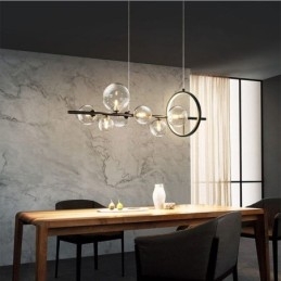 Modern Glas Bubble Pendel Light G9 Bulbs Ljuskrona
