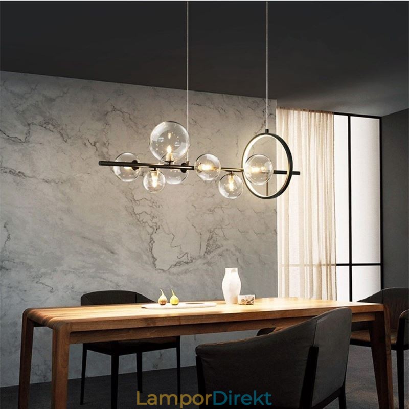 Modern Glas Bubble Pendel Light G9 Bulbs Ljuskrona