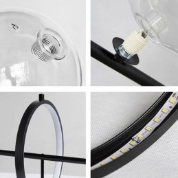 Modern Glas Bubble Pendel Light G9 Bulbs Ljuskrona