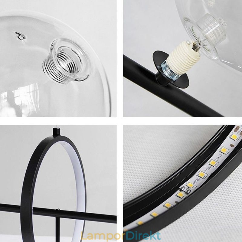 Modern Glas Bubble Pendel Light G9 Bulbs Ljuskrona