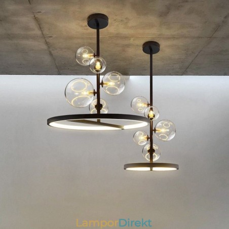 Modern Hängande Ljus Armatur Ljuskrona Glas Bubbla Hängande Ljus Modern Hängande Ljus Armatur Ljuskrona Glas Bubbla Hängande Ljus