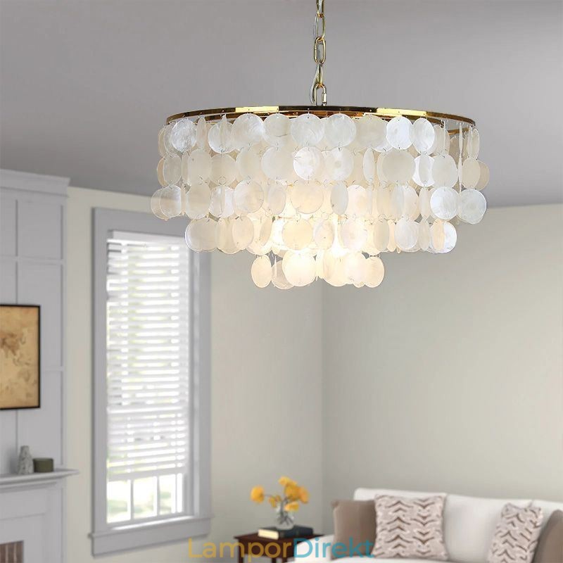 European Seashell Pendel Light