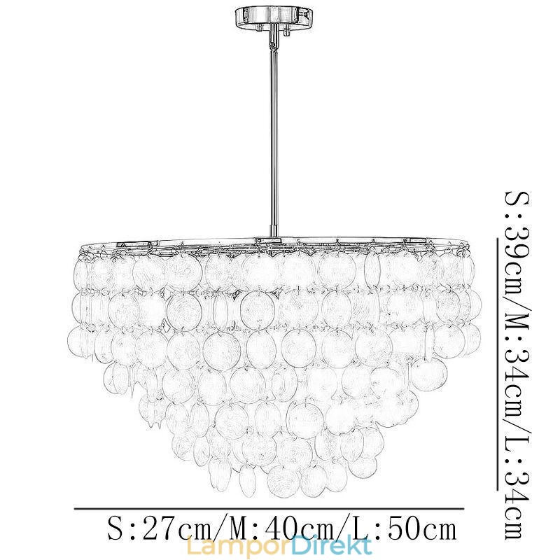 European Seashell Pendel Light Contemporary Hanging Light