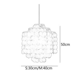 Modern Classic Pendellampa Vit Shell Shade Lamp
