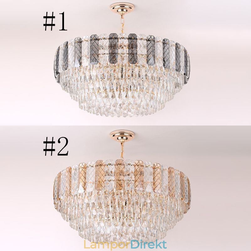 Lyxig Europeisk Taklampa Crystal Taklampa