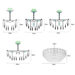Lyxig Europeisk Taklampa Crystal Taklampa