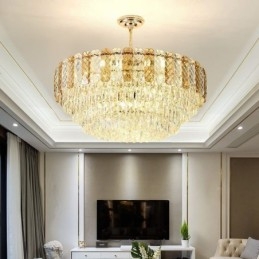 Lyxig Europeisk Taklampa Crystal Taklampa
