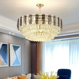Lyxig Europeisk Taklampa Crystal Taklampa