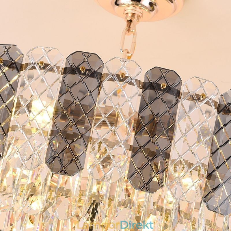 Lyxig Europeisk Taklampa Crystal Taklampa
