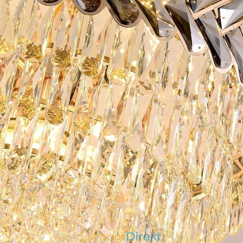 Kristall Taklampa Guld Taklampa