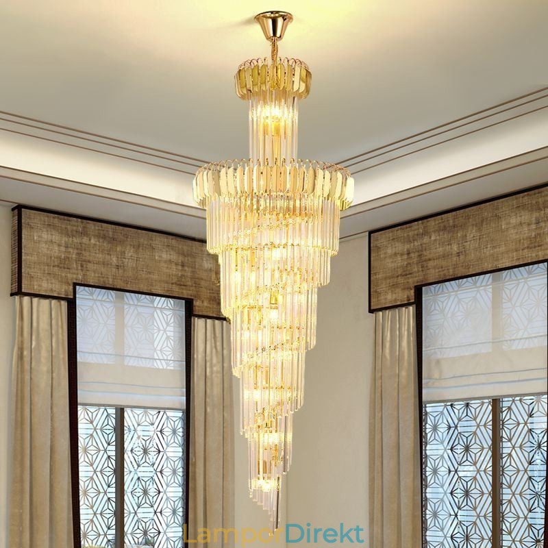 Glittrande Taklampa Stor Taklampa