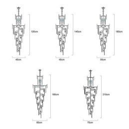 Glittrande Taklampa Stor Taklampa