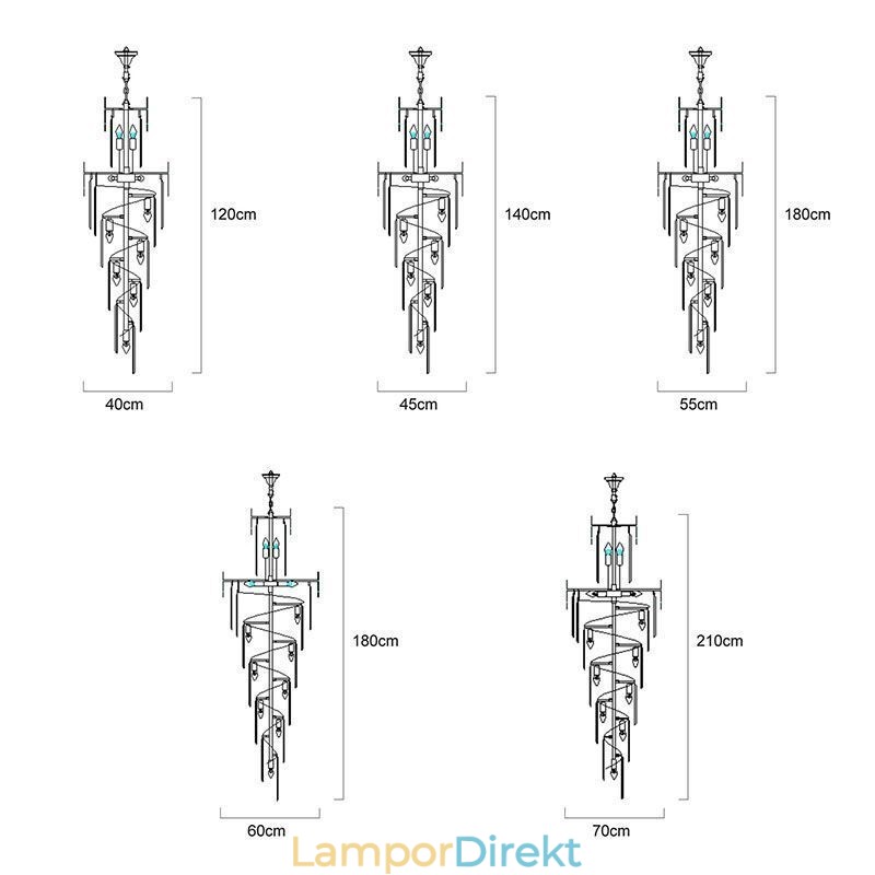 Glittrande Taklampa Stor Taklampa