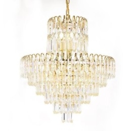 Elegant Taklampa Crystal Rund Takbelysningsarmatur