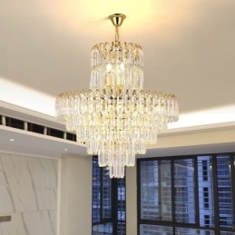 Elegant Taklampa Crystal Rund Takbelysningsarmatur