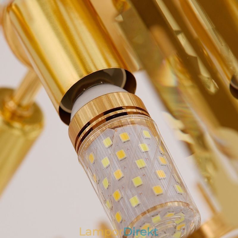 Elegant Taklampa Crystal Rund Takbelysningsarmatur