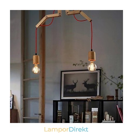 Ljuskrona Mini Style Modern Contemporary Wood Bambu