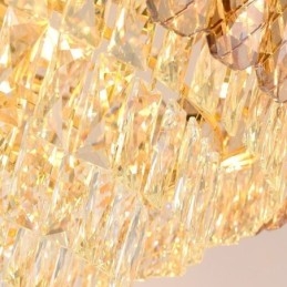 Modernt Taklampa I Kristall Runt Takbelysning