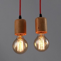 Ljuskrona Mini Style Modern Contemporary Wood Bambu