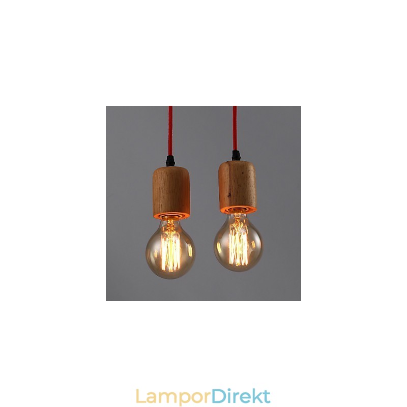 Ljuskrona Mini Style Modern Contemporary Wood Bambu