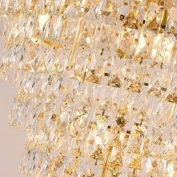 Modern Kristallhängande Lampa Konisk Taklampa