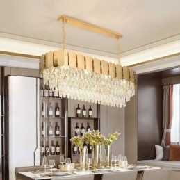 Crystal Pendel Light Lyx Oval Taklampa