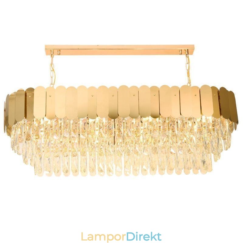 Crystal Pendel Light Lyx Oval Taklampa
