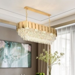 Crystal Pendel Light Lyx Oval Taklampa