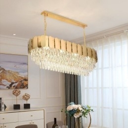Crystal Pendel Light Lyx Oval Taklampa