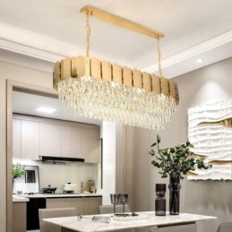 Crystal Pendel Light Lyx Oval Taklampa