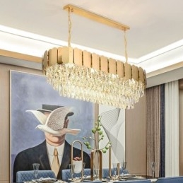 Crystal Pendel Light Lyx Oval Taklampa